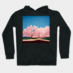 Hockney's Cherry Blossom Tree Hoodie